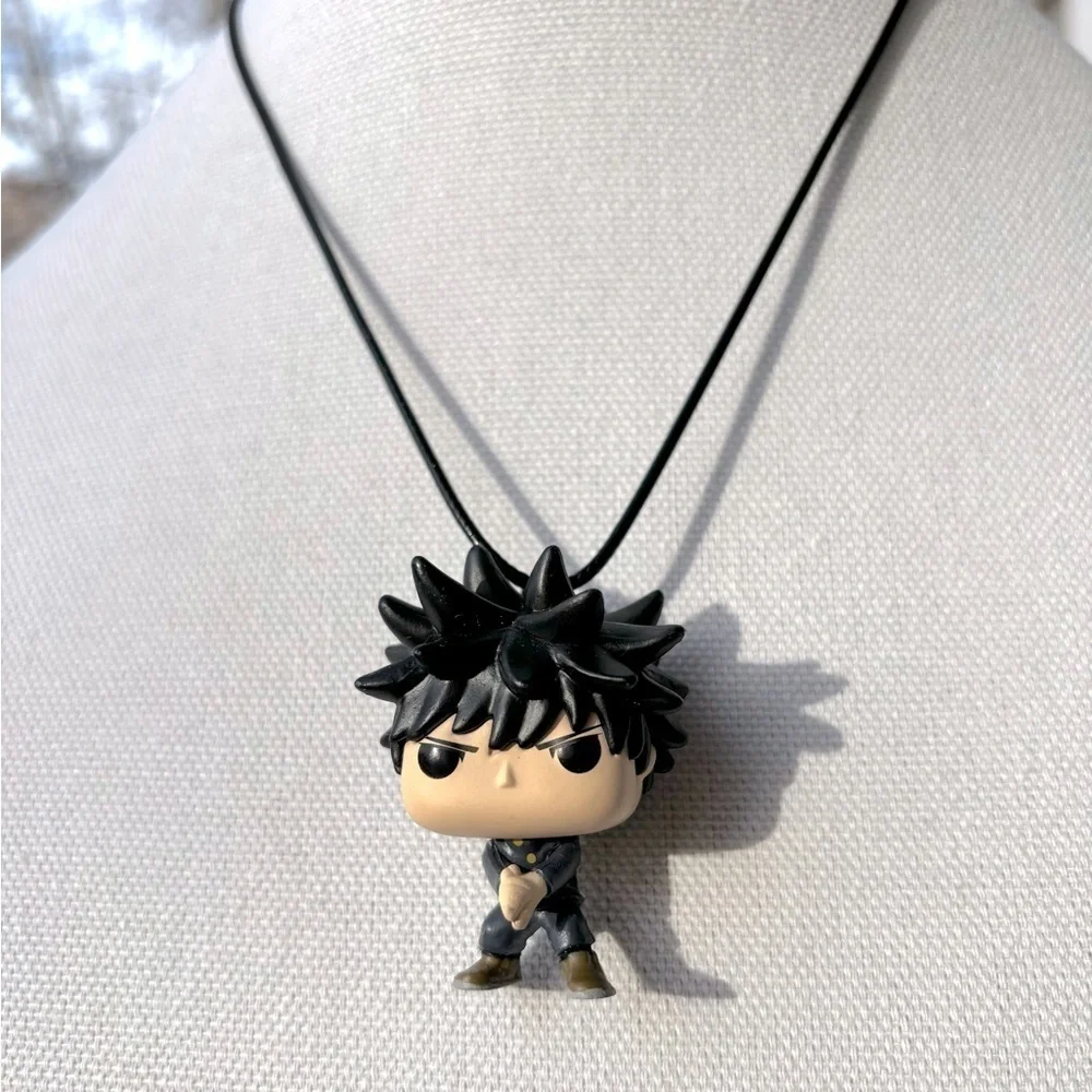 Handmade Mini Megumi Fushiguro Funko Necklace | NWT | JJK Anime 💜✨ - Picture 2 of 3